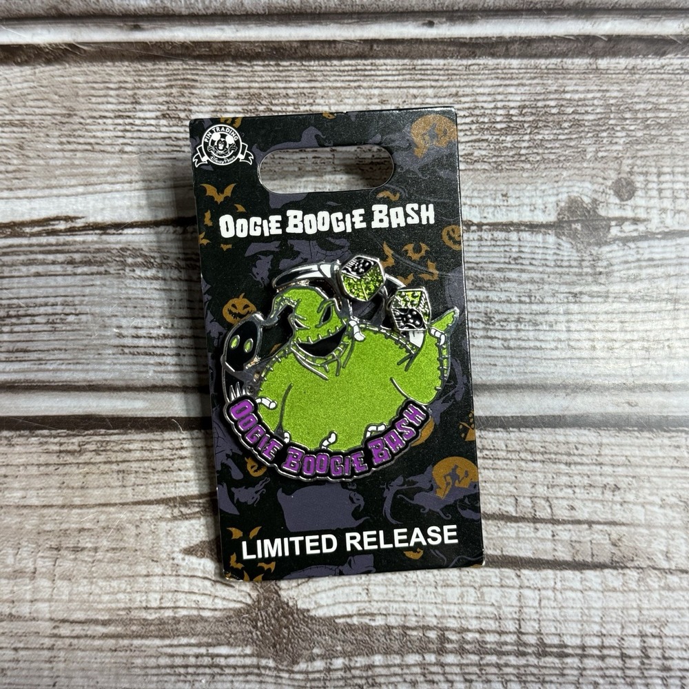 Disney Oogie Boogie Bash 2021 Limited Release Glow Pin Nightmare Before Xmas